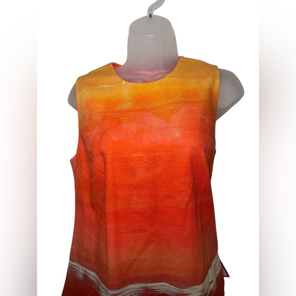 Kobi Halperin Orange Sleeveless Tank Top Size Large Sample NWOT Gradient Ombre - Picture 4 of 8